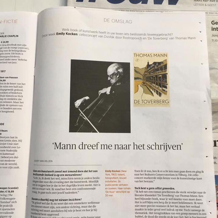Mann dreef me naar het schrijven