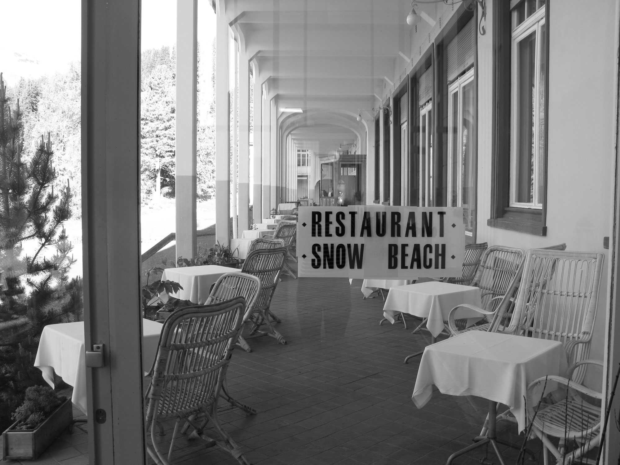 Loggia Restaurant Snow Beach Berghotel Schatzalp Davos